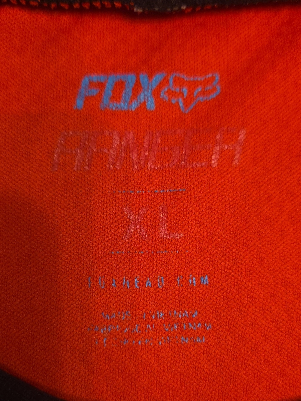 Fox Racing Ranger S/S Jersey Red And Black Size XL - Picture 7 of 8